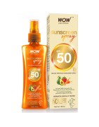 WOW Skin Science Sunscreen Spray SPF 50, 100ml- Infused With Avocado Oil, Raspberry & Carrot Seed Extract, For All Skin Types