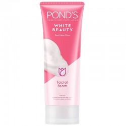 Pond’s White Beauty Facial Foam, 100g Spot-Less Glow, Micro-Exfoliating Technology, Rosehip Seed Extract