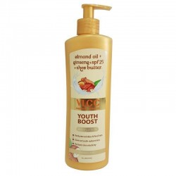 VLCC Natural Sciences Youth Boost Body Lotion, 400ml- With Almond Oil, Ginseng, SPF 25 & Shea Butter, For All Skin Types