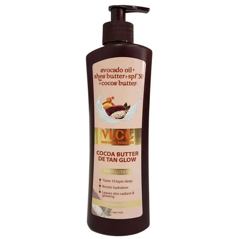 VLCC Natural Sciences Cocoa Butter Detan Glow Body Lotion, 400ml- For All Skin Types