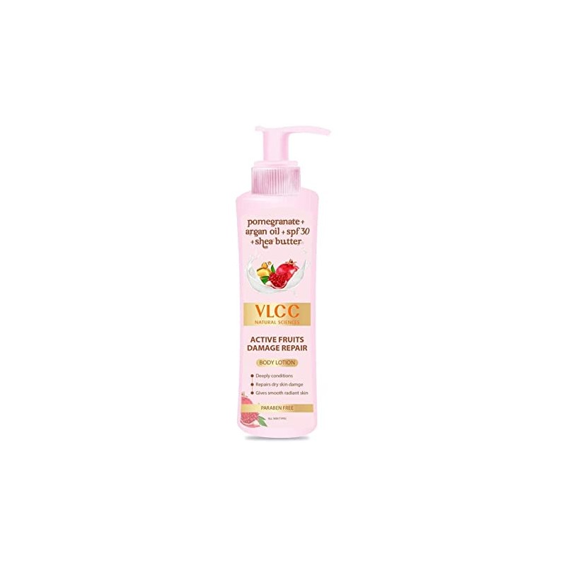 VLCC Natural Sciences Active Fruits Damage Repair Body Lotion, 400ml- For All Skin Types