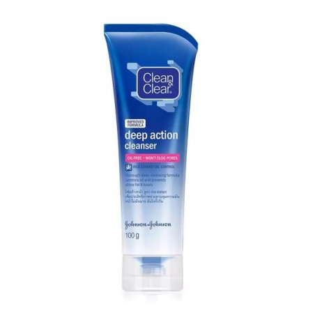 Clean & Clear Improved Formula Deep Action Cleanser, 100g