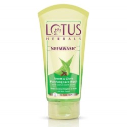 Lotus Herbals Neemwash Neem & Clove Purifying Face Wash, with Active