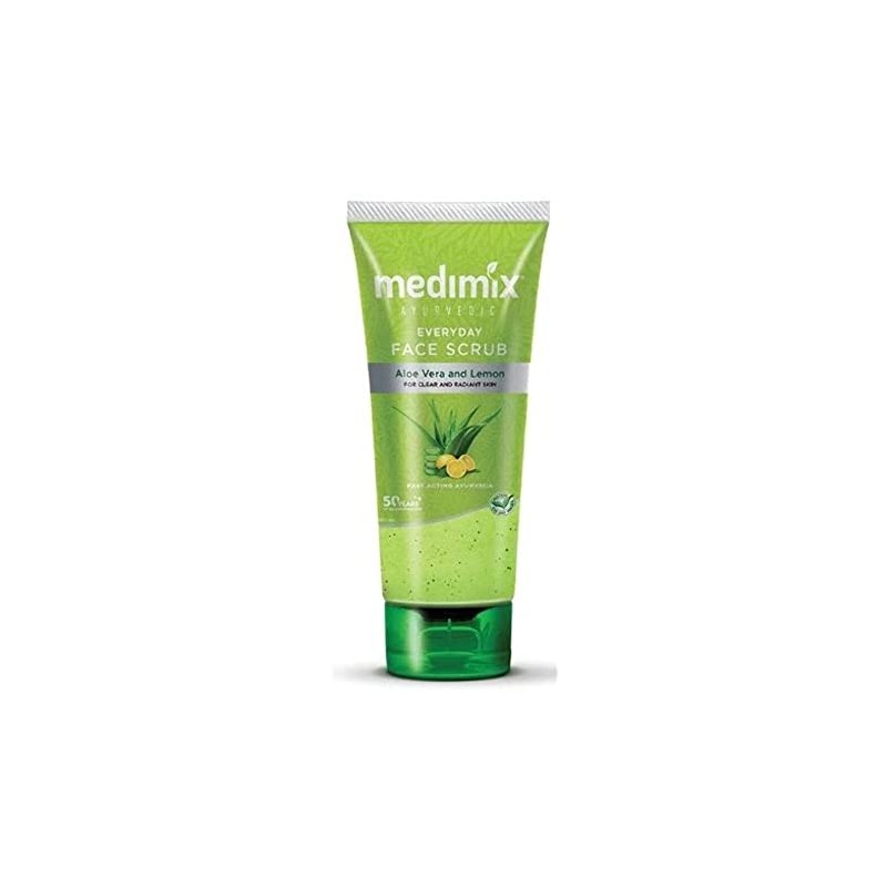 Medimix Ayurvedic Everyday Face Scrub, 150ml- With Aloe Vera & Lemon, For Clear, Radiant & Glowing Skin