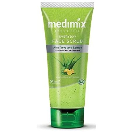 Medimix Ayurvedic Everyday Face Scrub, 150ml- With Aloe Vera & Lemon, For Clear, Radiant & Glowing Skin