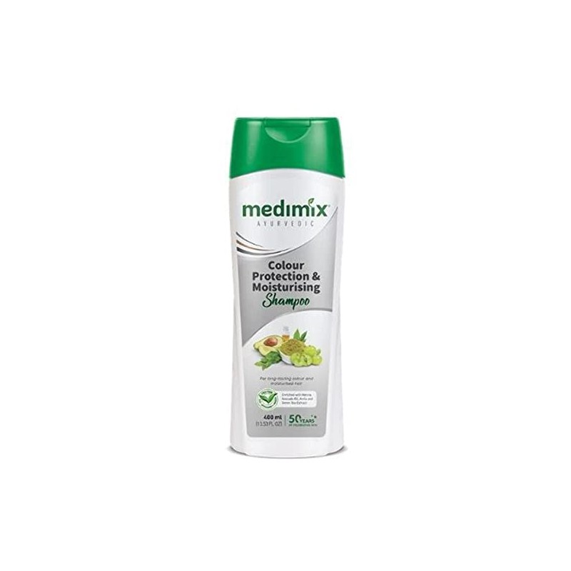 Medimix Ayurvedic Color Protection & Moisturising Shampoo, 400ml- For Long-Lasting Color & Moisturized Hair