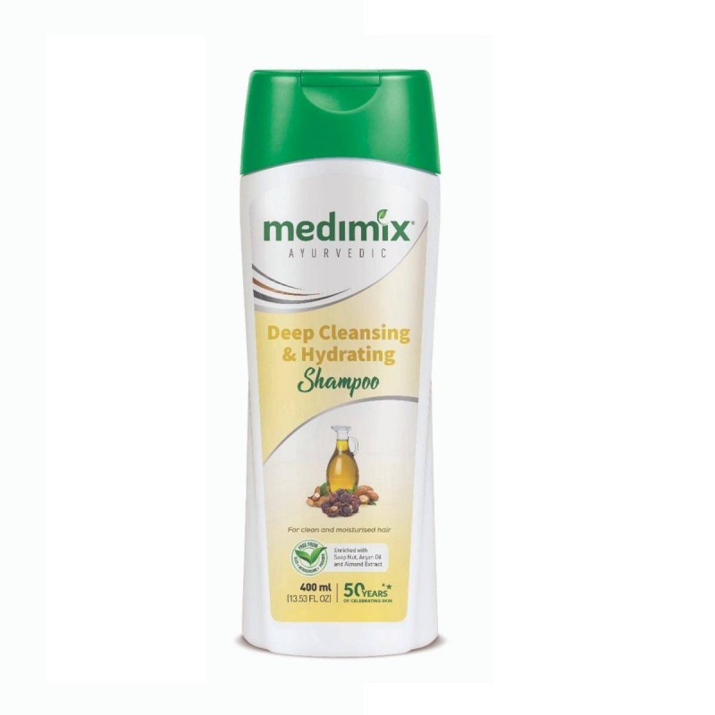 Medimix Ayurvedic Deep Cleansing & Hydrating Shampoo, 400ml- For Clean & Moisturized Hair