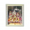 Satvik Durga Ma, Jai Ambe, Forms Of Goddess Durga Photo Frame For Navratri Puja, Designer White Photo Frame for Pooja (17*22cms)