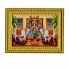 Satvik Sri Gruha Lakshmi Devi, Gadapa Lakshmi Designer Golden Photo Frame for Pooja, Prayer & Decor (17*22cms)