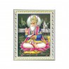 Satvik Lord Jhulelal Ji Designer White Photo Frame for Pooja, Prayer & Decor (17*22cms)