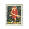 Satvik Shirdi Sai Baba Designer White Photo Frame (4) for Pooja, Prayer & Decor (17*22cms)