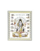 Satvik Lord Shiva Designer White Photo Frame (3) for Pooja, Prayer & Decor (17*22cms)
