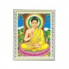 Satvik Lord Buddha Designer White Photo Frame (1), Religious Photo Frame For Worship, Home Decor, Wall Art (25.2*34cm- A4)