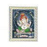 Satvik Lord Ganesha Designer White Photo Frame (3) for Pooja, Prayer & Decor (17*22cms)