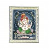 Satvik Lord Ganesha Designer White Photo Frame (3) for Pooja, Prayer & Decor (25.2*34cm- A4)
