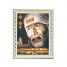 Satvik (New) Shirdi Sai Baba Designer White Photo Frame (3) for Pooja, Prayer & Decor (25.2*34cm- A4)