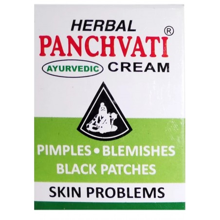 Panchvati Herbal Ayurvedic Cream, 10g For Skin Problems Like Pimples, Blemishes, Black Patches