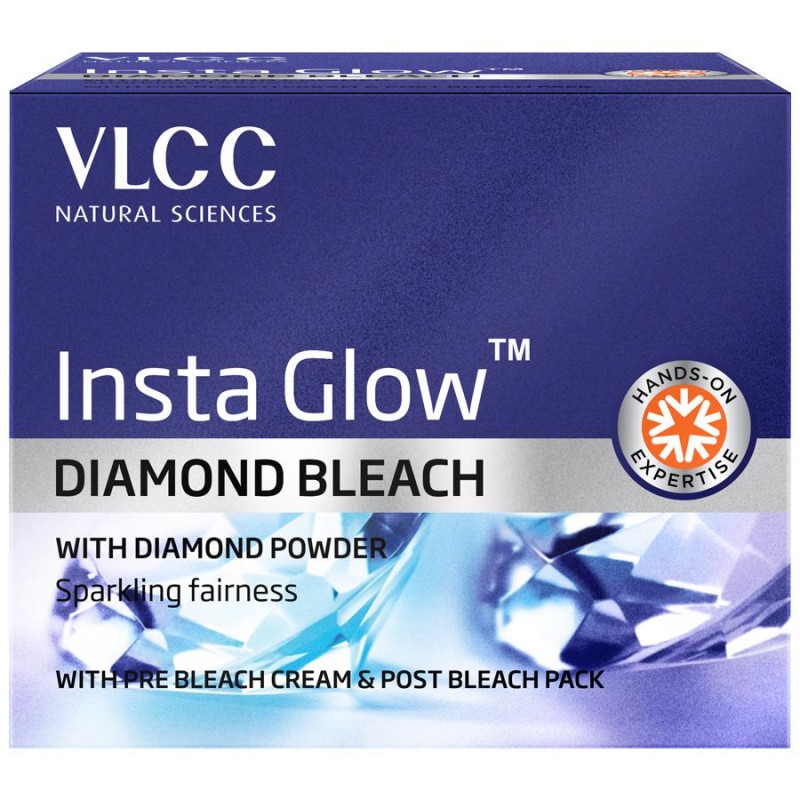 VLCC Natural Sciences Insta Glow Diamond Bleach, 30g Sparkling Fairness