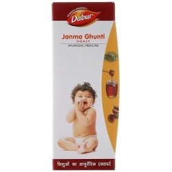 Dabur Janma Ghunti Honey- Ayurvedic Medicine, 125ml- Digestive Tonic For Healthy Growth Of Babies