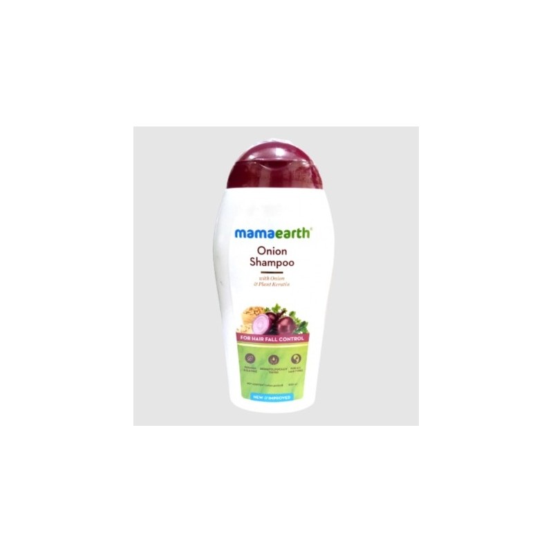 Mamaearth Onion Shampoo With Onion & Plant Keratin, 200ml For Hair Fall Control