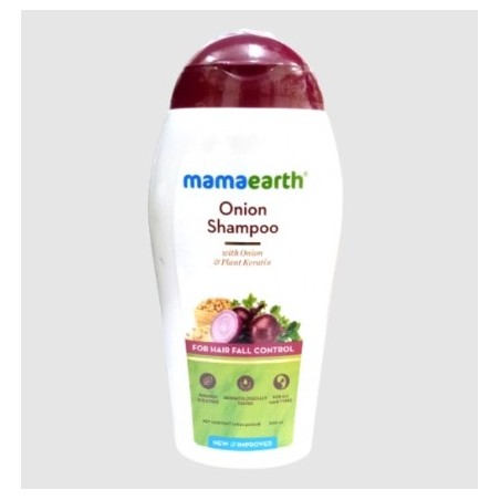 Mamaearth Onion Shampoo With Onion & Plant Keratin, 200ml For Hair Fall Control