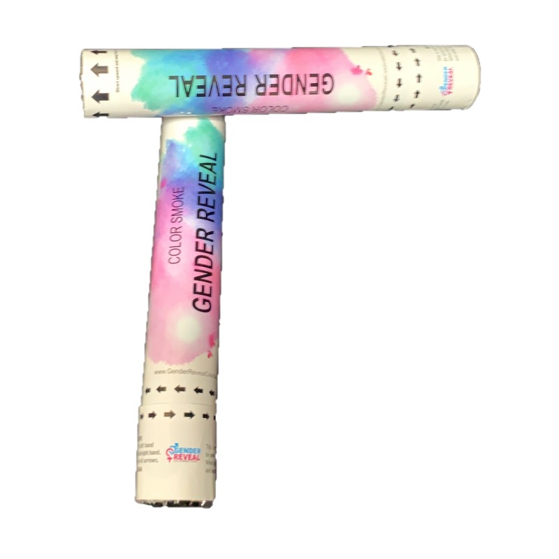 Kodayz Gender Reveal Party Poppers (Color Smoke Poppers), Blue (Set of