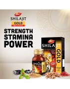Dabur Shilajit Gold Premium Vitality Ayurvedic Supplement For Men, 20 Capsules For Strength, Stamina & Power