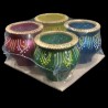 Satvik Colorful Clay Matki Diya (Wax) (C68) For Diwali Festival, Multicolor Diwali Diyas For Decoration, Mitti Diyas