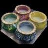 Satvik Colorful Clay Matki Diya (Wax) (C68) For Diwali Festival, Multicolor Diwali Diyas For Decoration, Mitti Diyas