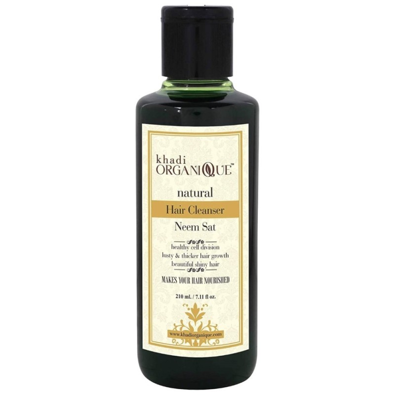 Khadi Organique Natural Hair Cleanser (Neem Sat) 210ml