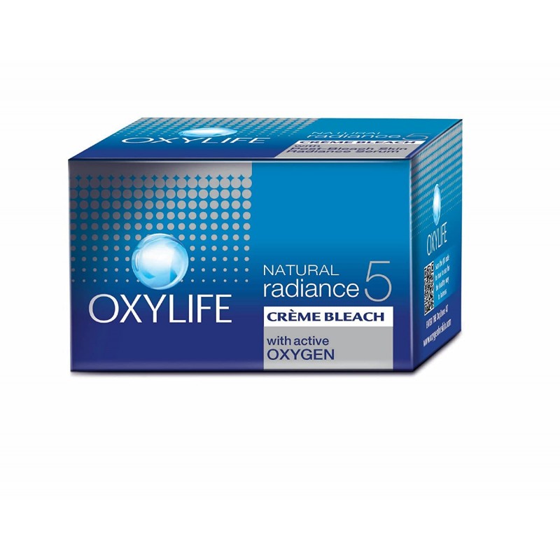 Oxylife Natural Radiance 5 Creme Bleach, 27g- With Active Oxygen