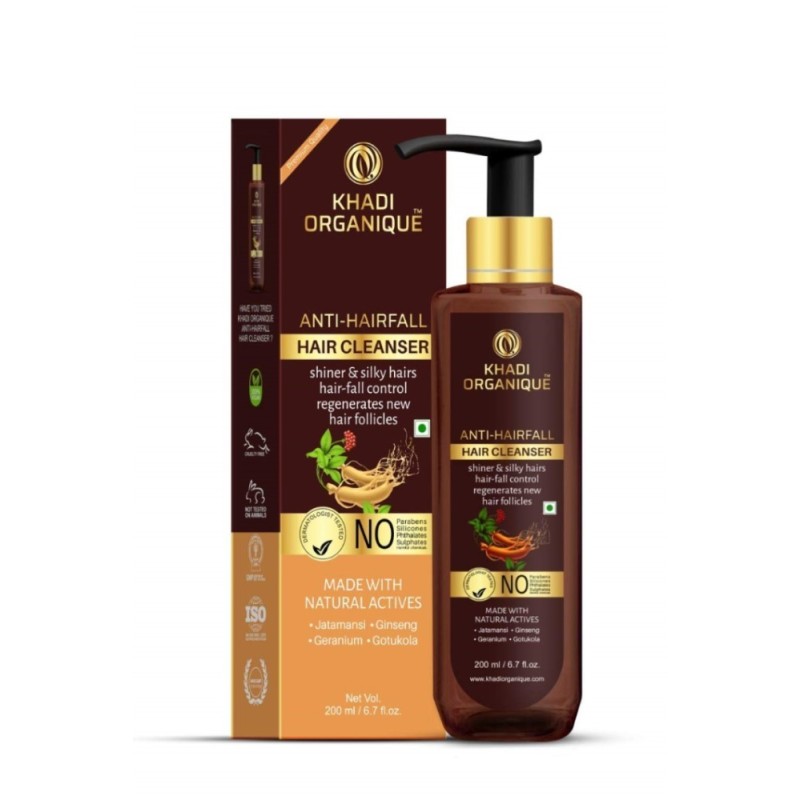 Khadi Organique Anti Hair Fall Hair Cleanser - Regenerates New Hair