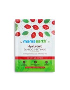 Mamaearth Hyaluronic Bamboo Sheet Mask, Pack Of 2 (25g Each), For Soft & Plump Skin