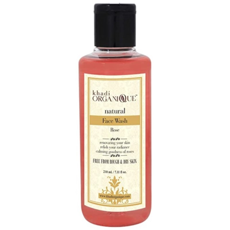 Khadi Organique Natural Rose Face Wash 210ml