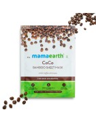 Mamaearth Coco Bamboo Sheet Mask, Pack Of 2 (25g Each), With Coffee & Cocoa, For Skin Awakening