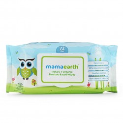 Mamaearth Organic Bamboo Based Baby Wipes, Pack Of 72 Wipes