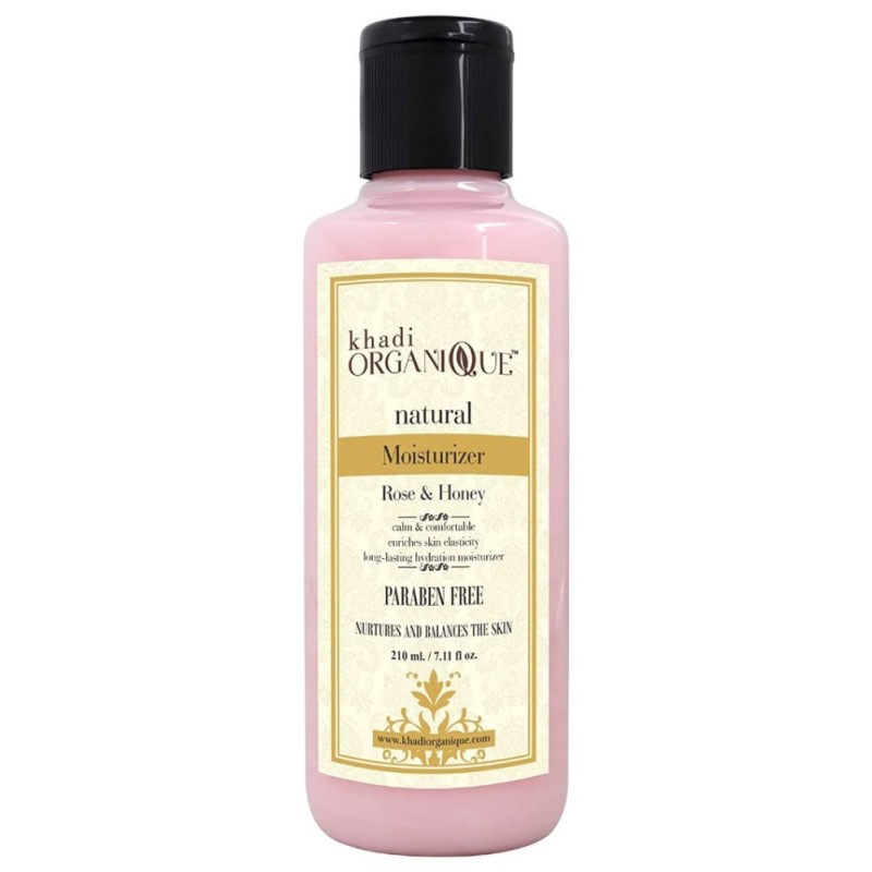 Khadi Organique Natural Rose & Honey Moisturizer - Protects
