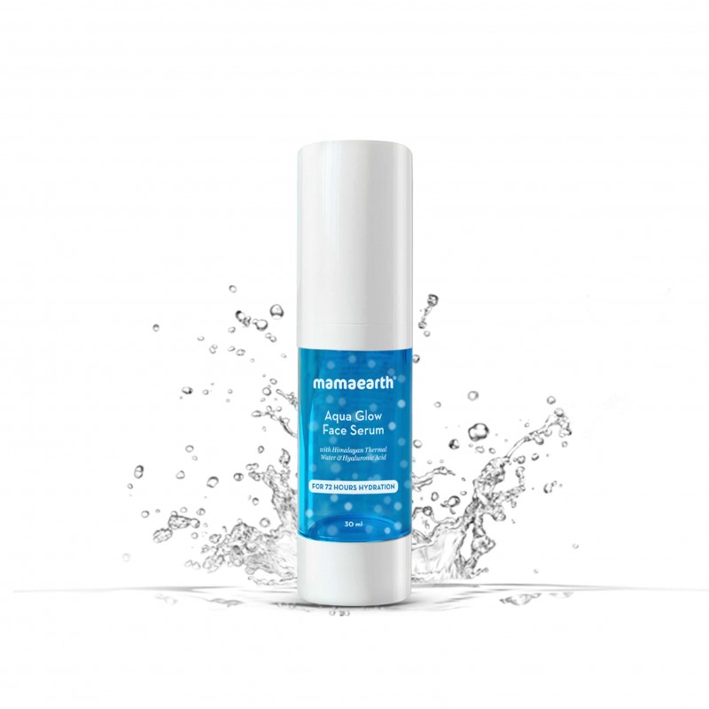 Mamaearth Aqua Glow Face Serum, 30ml- With Himalayan Thermal Water & Hyaluronic Acid, For 72 Hours Hydration