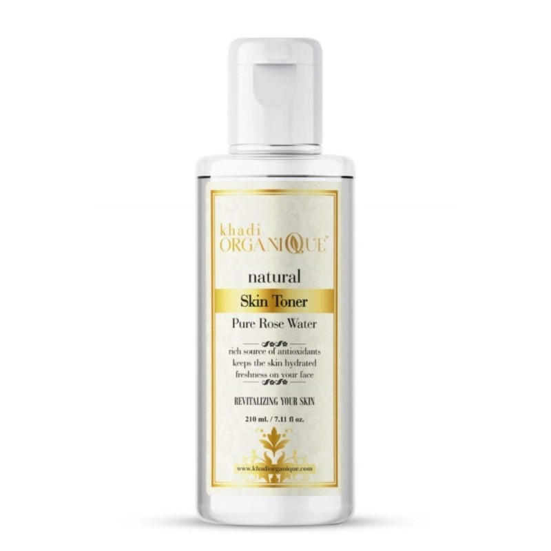 Khadi Organique Natural Rose Water Skin Toner Pure - Revitalizes Your