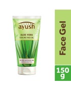 Lever Ayush Aloe Vera Cooling Face Gel, 150g- For Fresh Moisturized Skin, With Panchavalkadi Tailam