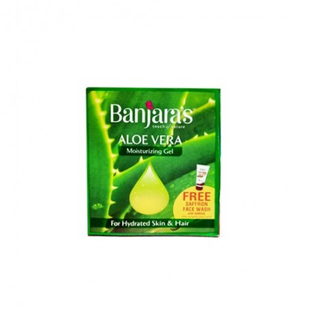 Banjara’s Aloe Vera Moisturizing Gel, 100g+10ml, For Hydrated Skin & Hair