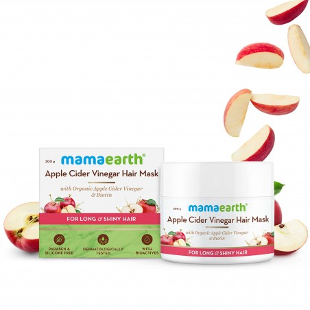 Mamaearth Apple Cider Vinegar Hair Mask, 200g- With Organic Apple Cider Vinegar & Biotin, For Long & Shiny Hair