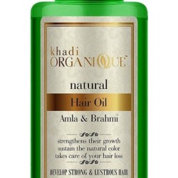 Khadi Organique Natural Amla & Brahmi Hair Oil - Develops Strong