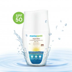 Mamaearth Aqua Glow Hydrating Sunscreen Gel SPF 50, 50g- For Sun & Blue Light Protection