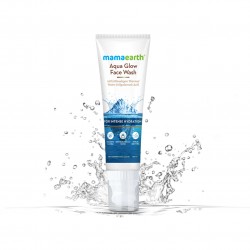 Mamaearth Aqua Glow Face Wash, 100ml- With Himalayan Thermal Water & Hyaluronic Acid, For Intense Hydration