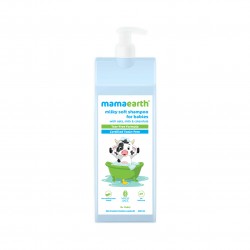 Mamaearth Milky Soft Shampoo For Babies, 400ml- With Oats, Milk & Calendula (0+ Years), Tear-Free Formula