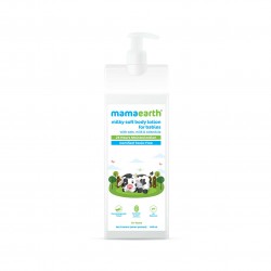 Mamaearth Milky Soft Body Lotion For Babies, 400ml- With Oats, Milk & Calendula (0+ Years), 24 Hours Moisturization