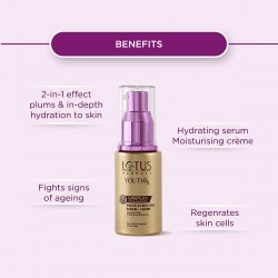 Lotus Herbals YouthRX Gineplex Youth Compound Youth Activating Serum+Creme, 30ml- For All Skin Types