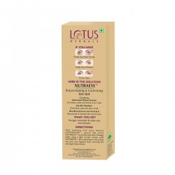 Lotus Herbals Nutraeye Rejuvenating & Correcting Eye Gel, 10g- Reduces Under Eye Dark Circles, Wrinkles & Crow’s Feet