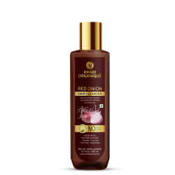 Khadi Organique (Shampoo) Red Onion Hair Cleanser, 200ml- Keratin Protein Booster, Nourishes Hair Follicles, Anti-Hair Loss